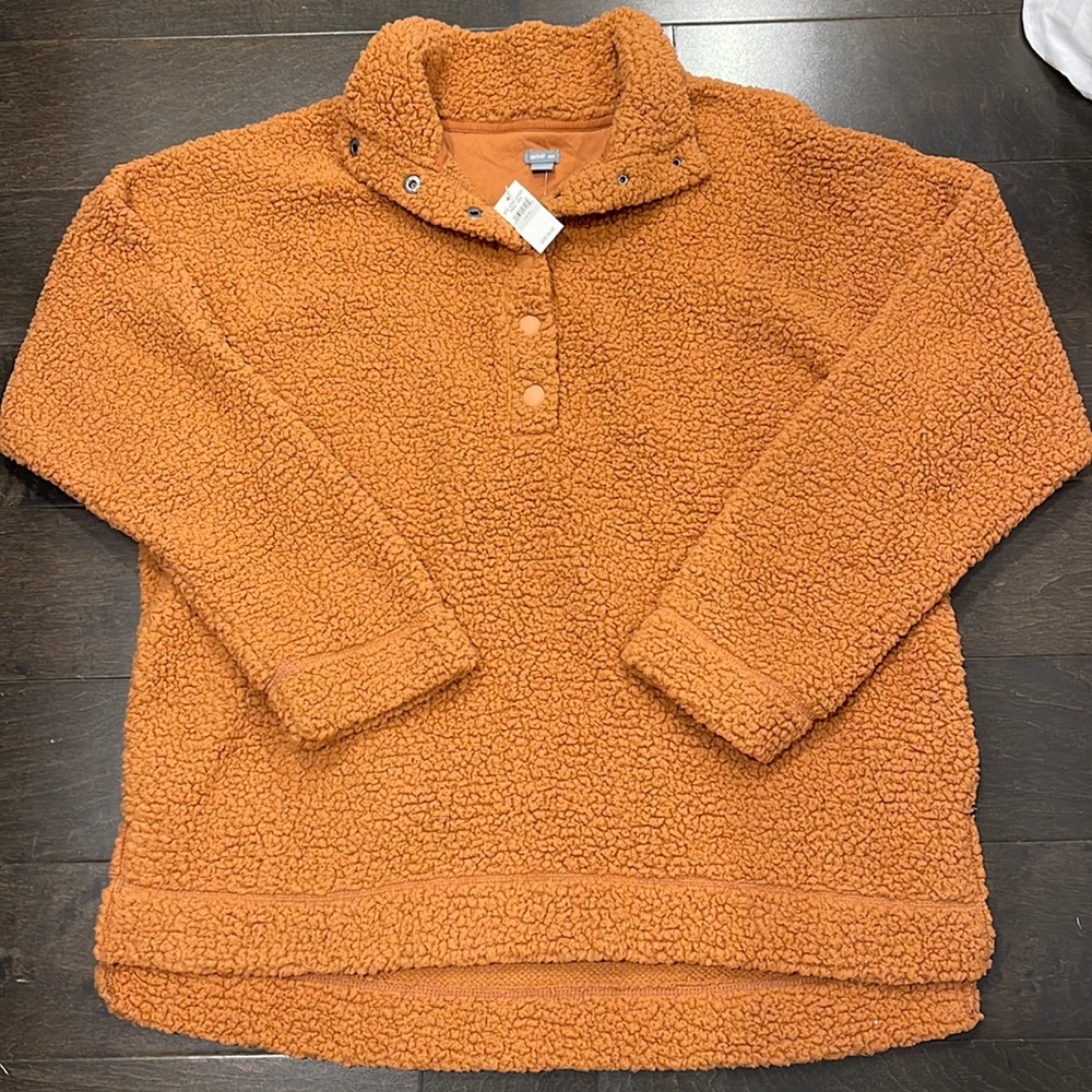 Aerie sherpa quarter zip jacket (NWT size medium)